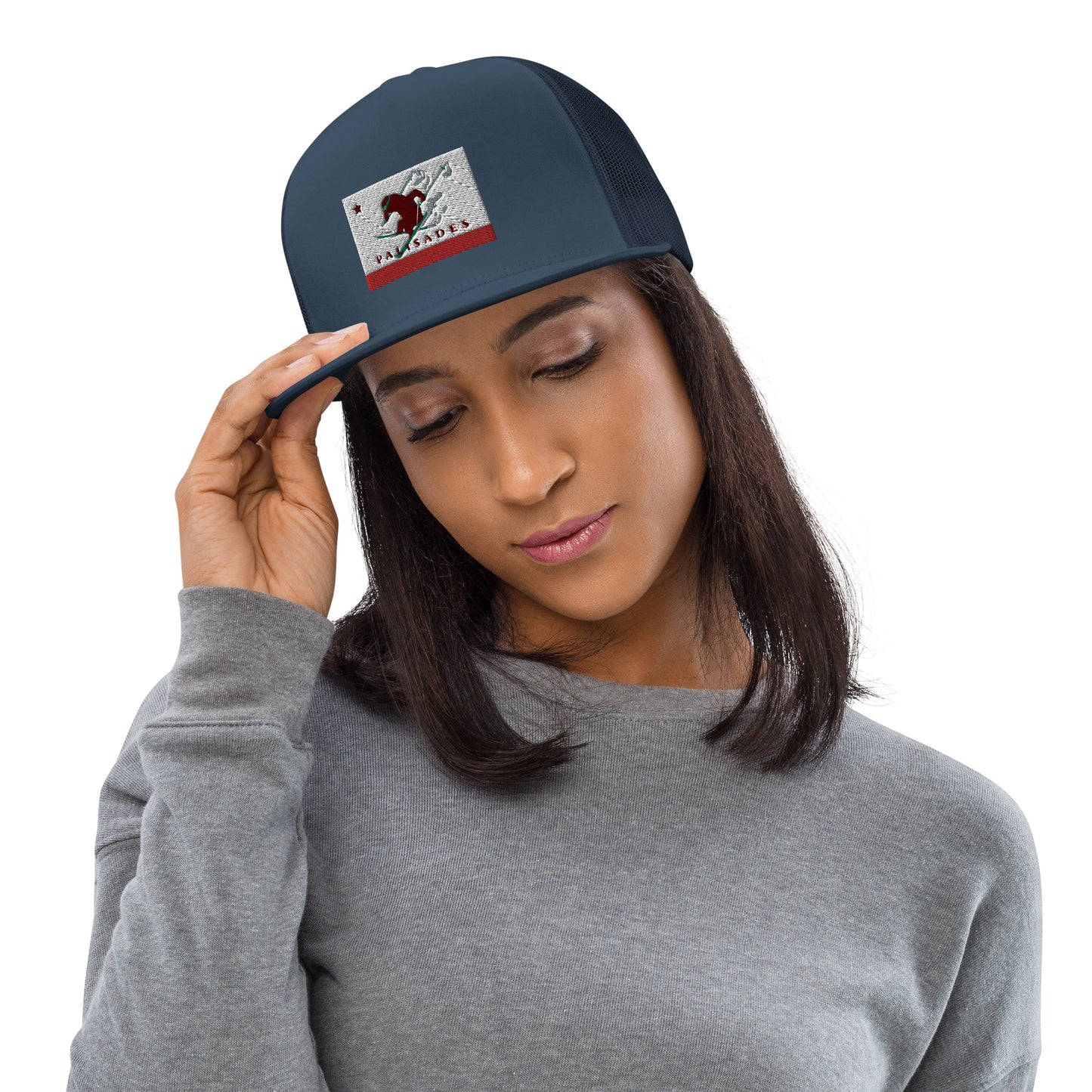 Palisades Flag Ski Trucker Cap