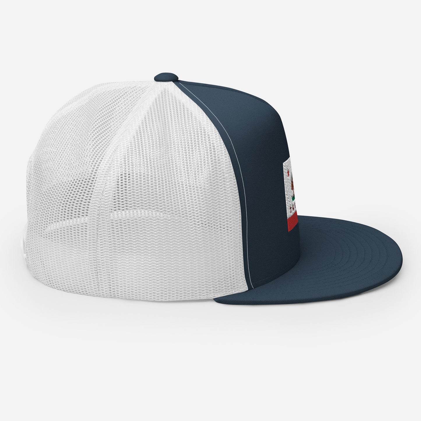 blue and white truckee mesh hat