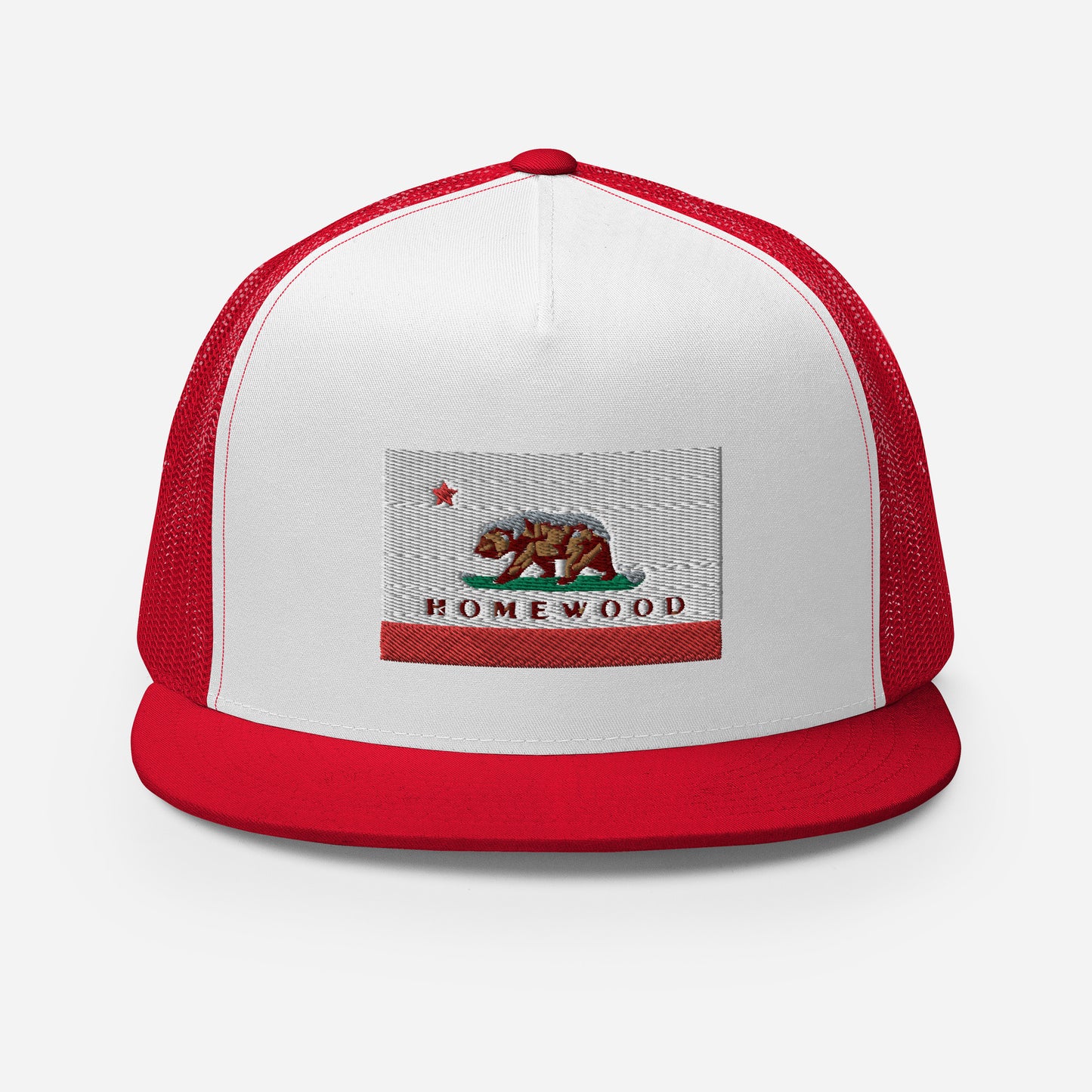 Homewood CA Flag Trucker Cap