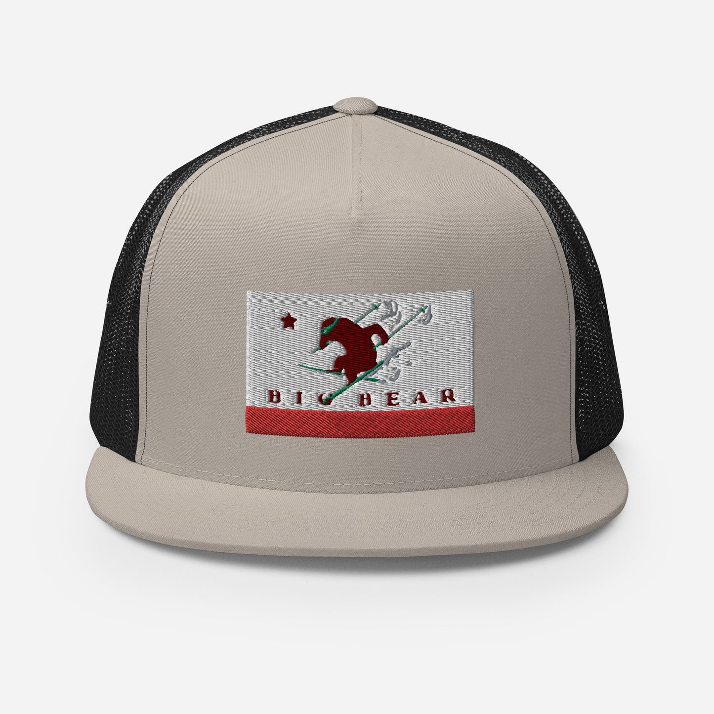 Big Bear Skiing CA Flag Trucker Cap
