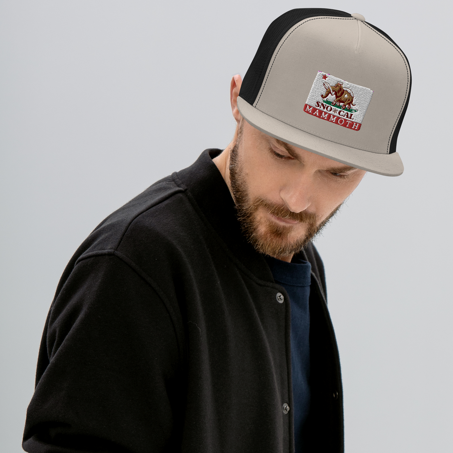 Wally Mammoth CA Flag Trucker Cap