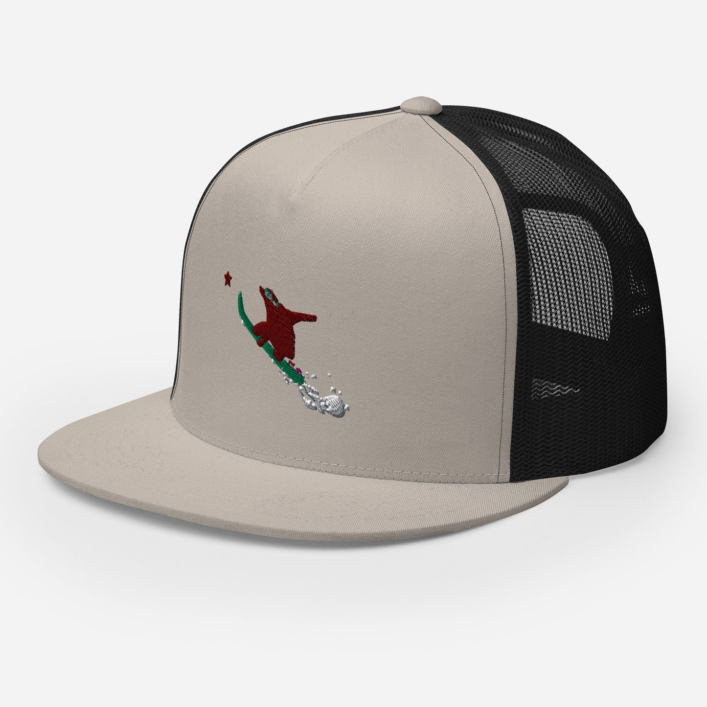 Goldie the Grizzly Boarding Trucker Cap