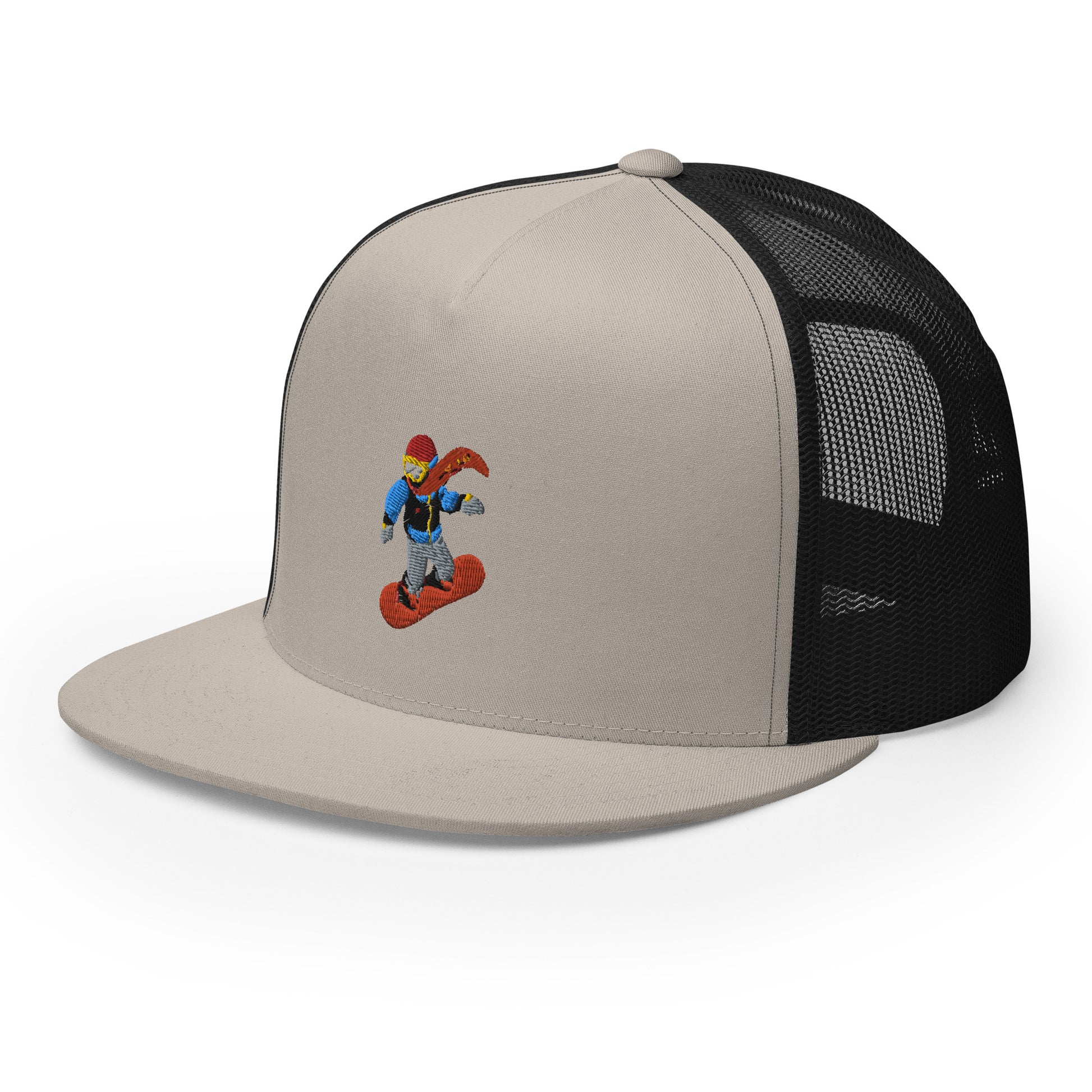 snowboard emoji trucker hat