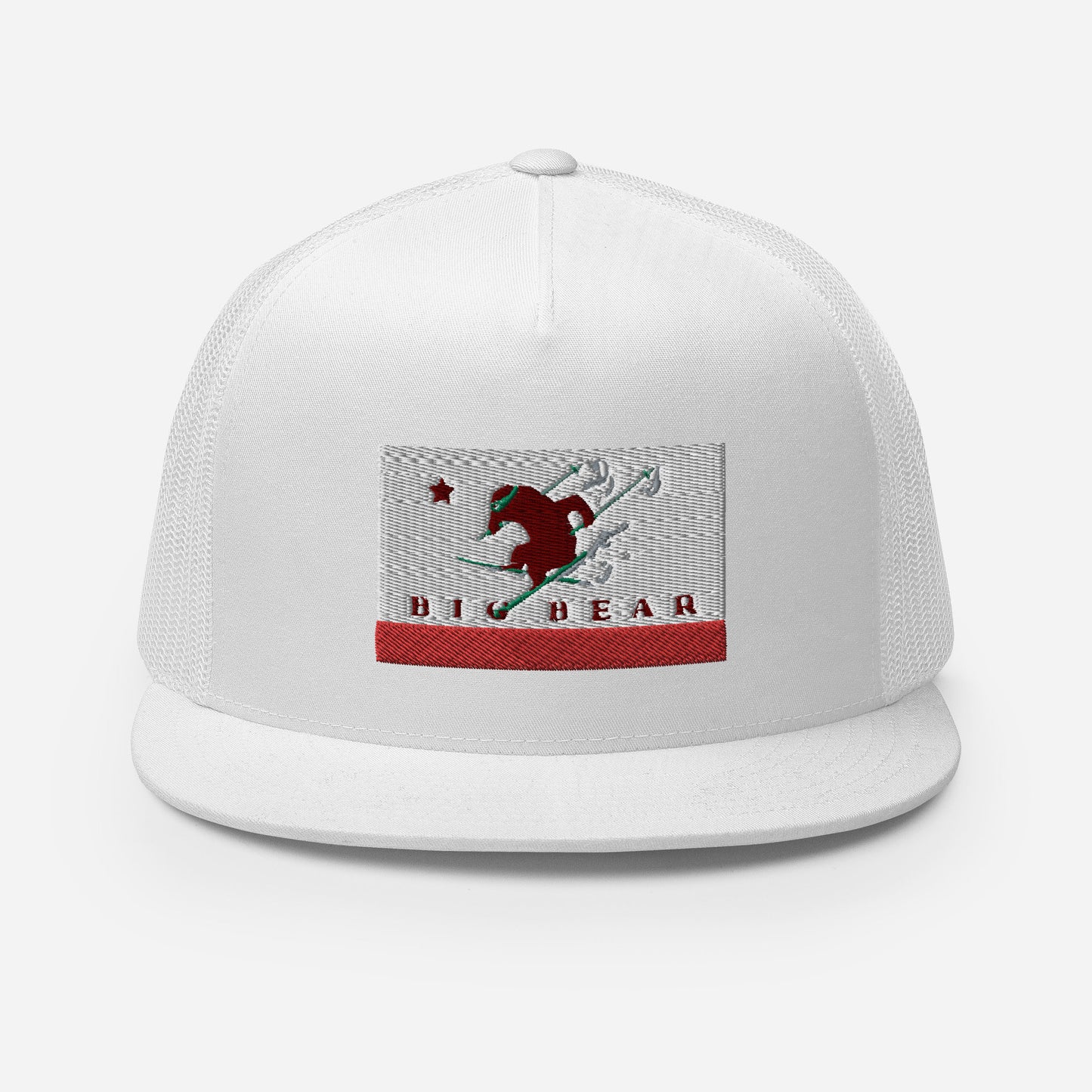 Big Bear Skiing CA Flag Trucker Cap