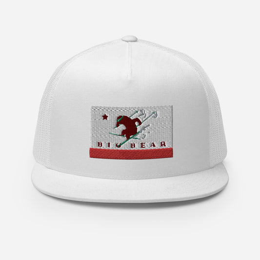 Big Bear Skiing CA Flag Trucker Cap