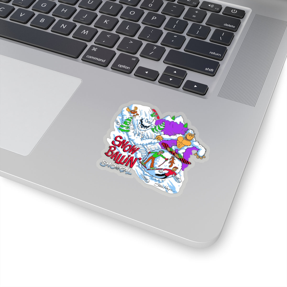 Snorilla SnowBallin' snowboard sticker - Sno Cal