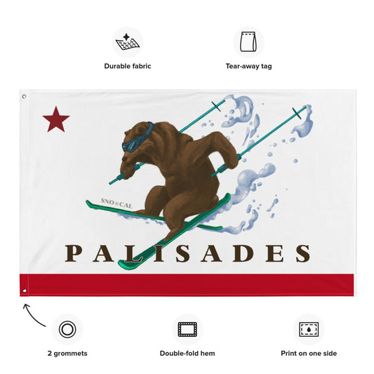 Palisades CA Ski Flag