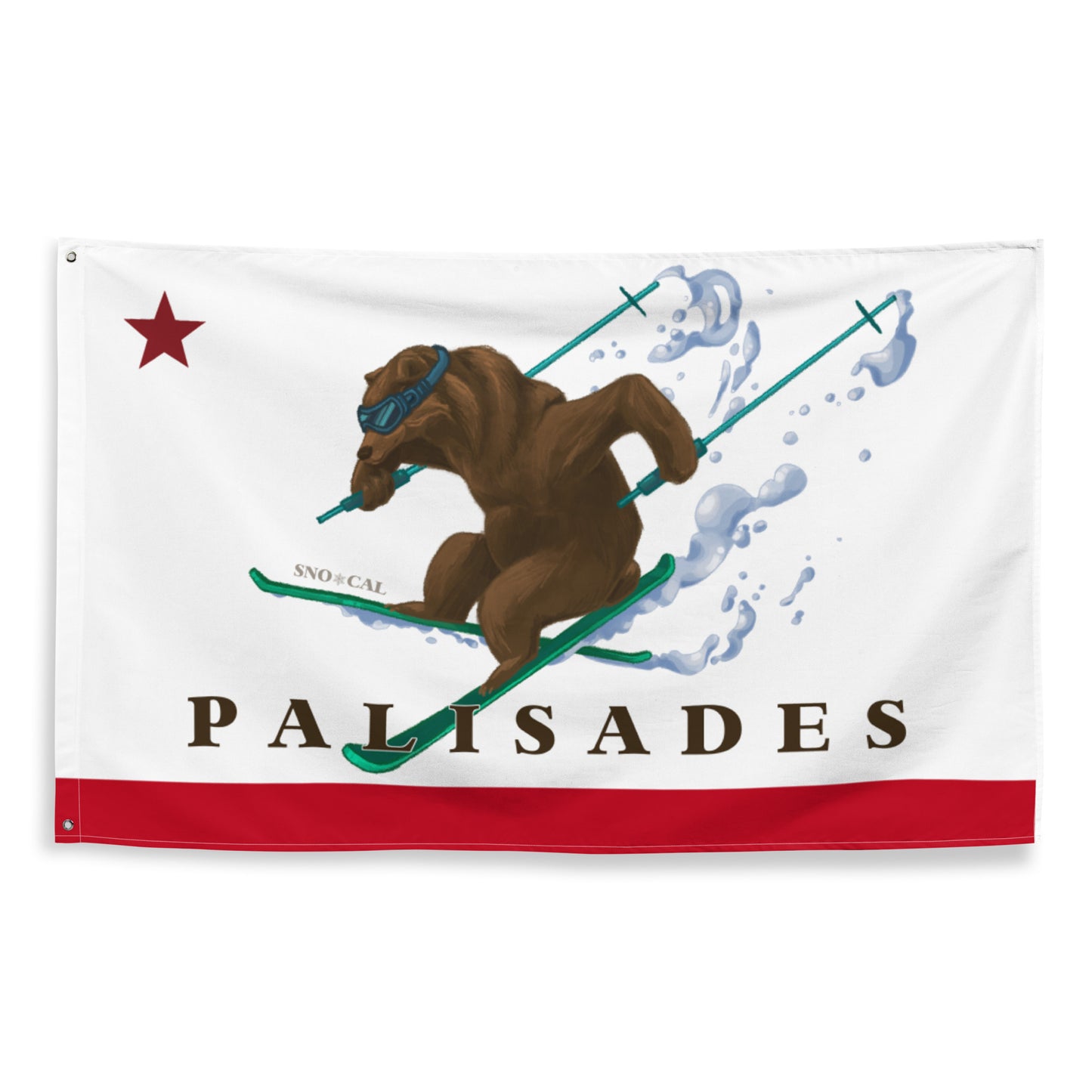Palisades CA Ski Flag