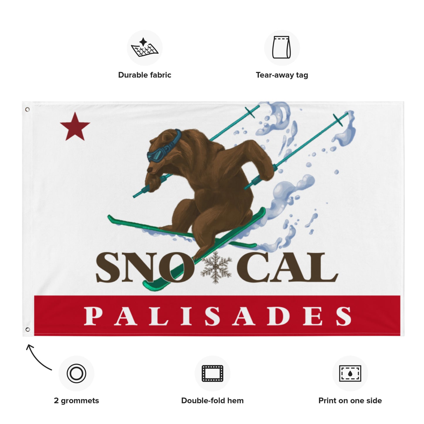 Palisades Sno*Cal Ski Flag