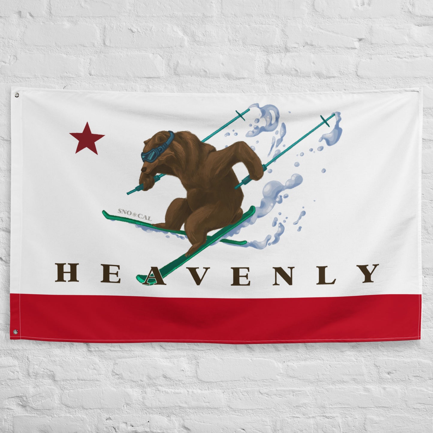 Heavenly CA Ski Flag