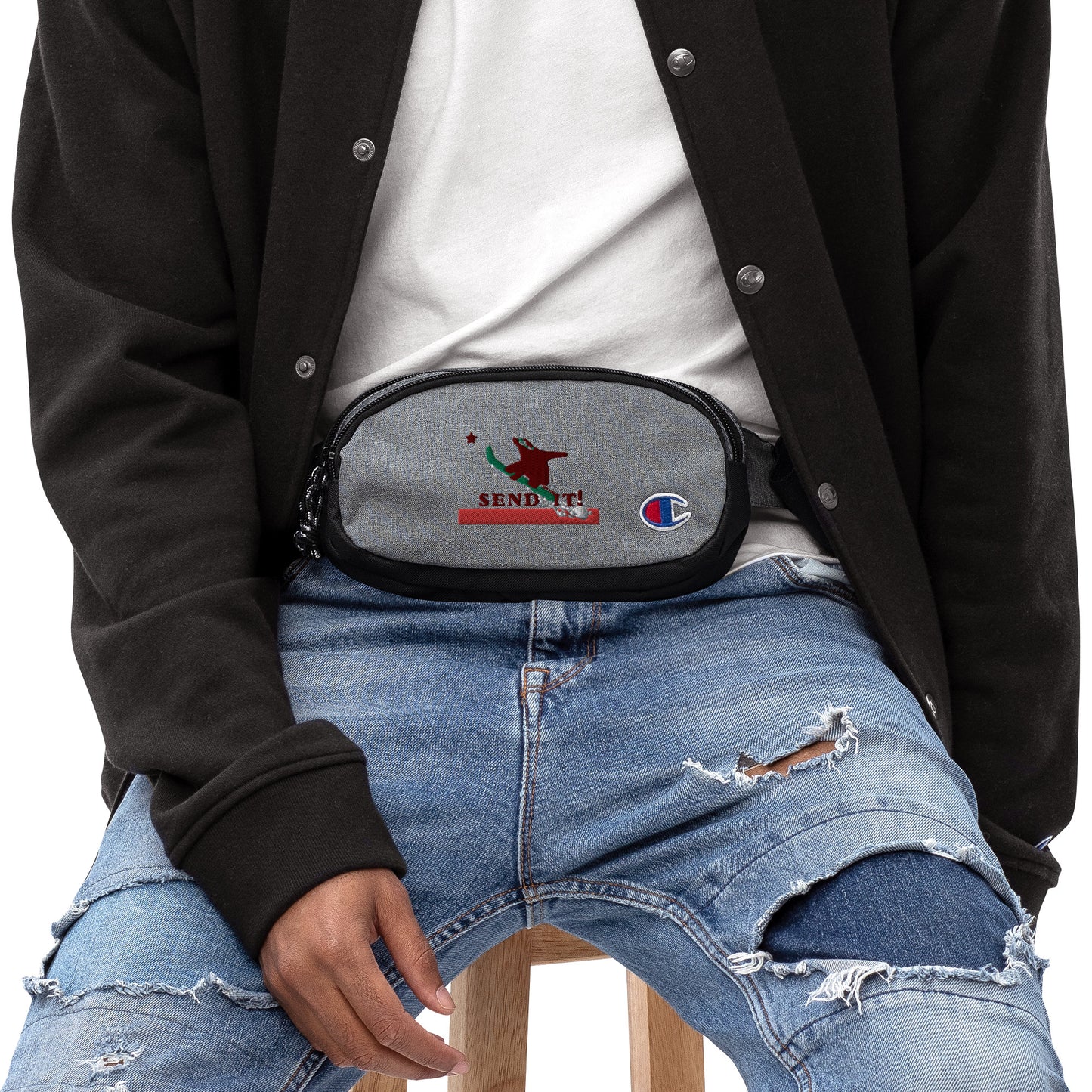 send it snowboard fanny pack