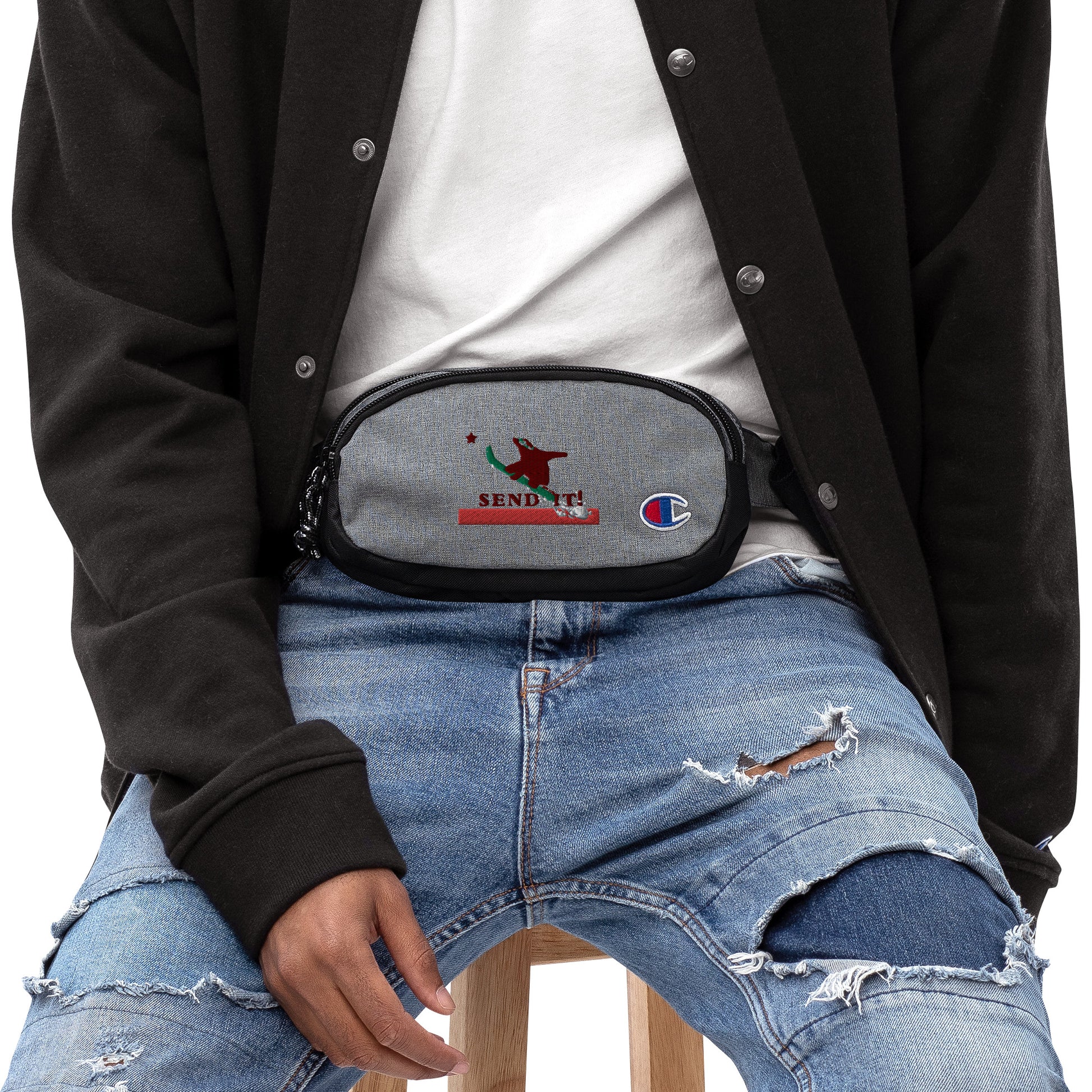 send it snowboard fanny pack
