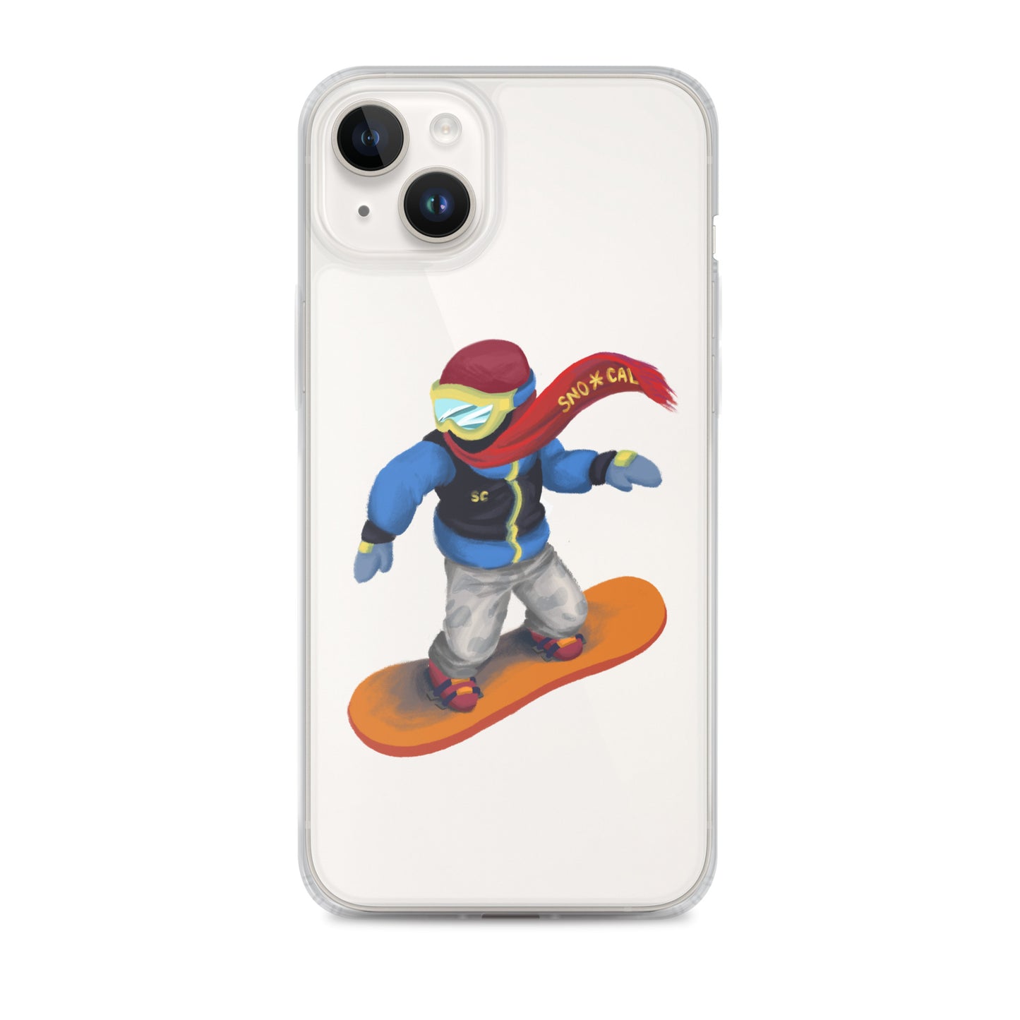 Snowboard Emoji Clear Case for iPhone®