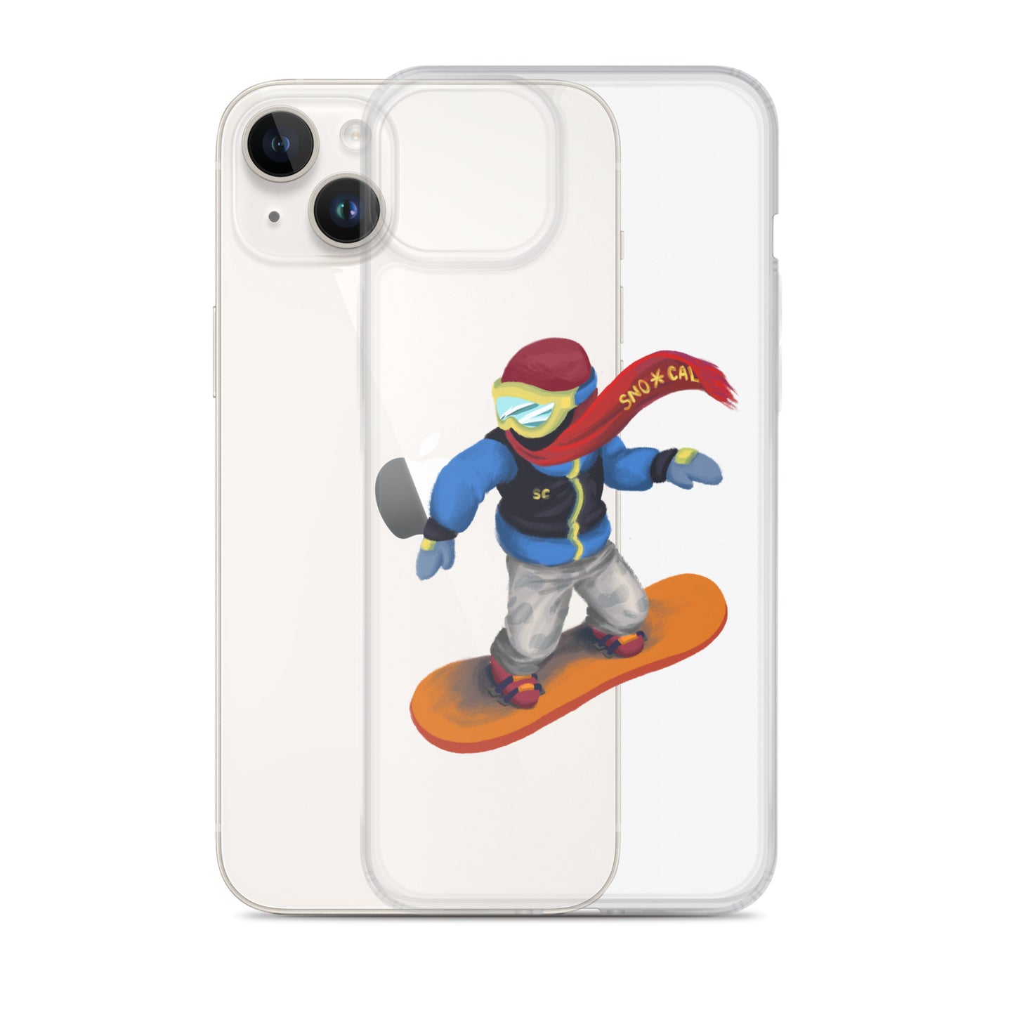 Snowboard Emoji Clear Case for iPhone®