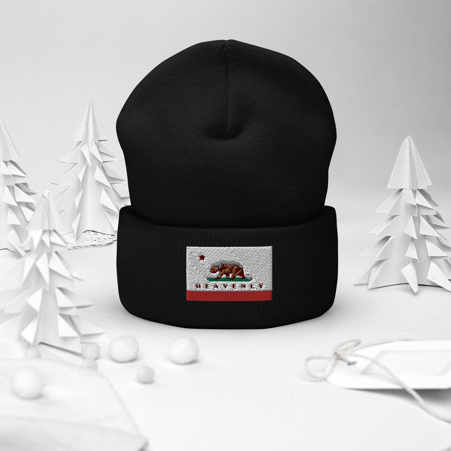 Heavenly CA Flag Cuffed Beanie