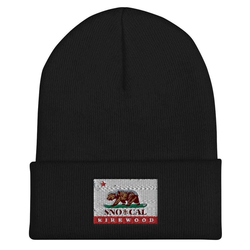 Kirkwood CA Flag Beanie - Sno Cal