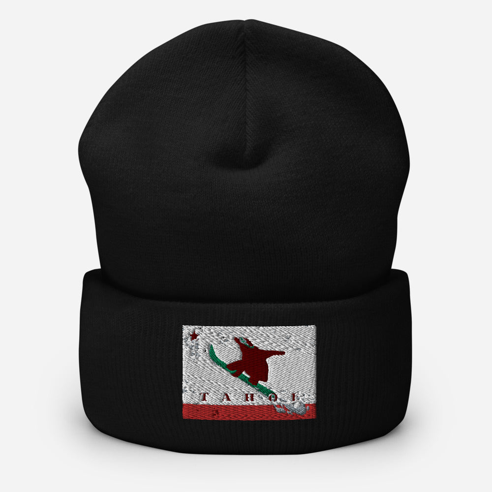 Boarding Grizzly CA Flag Beanie - Sno Cal