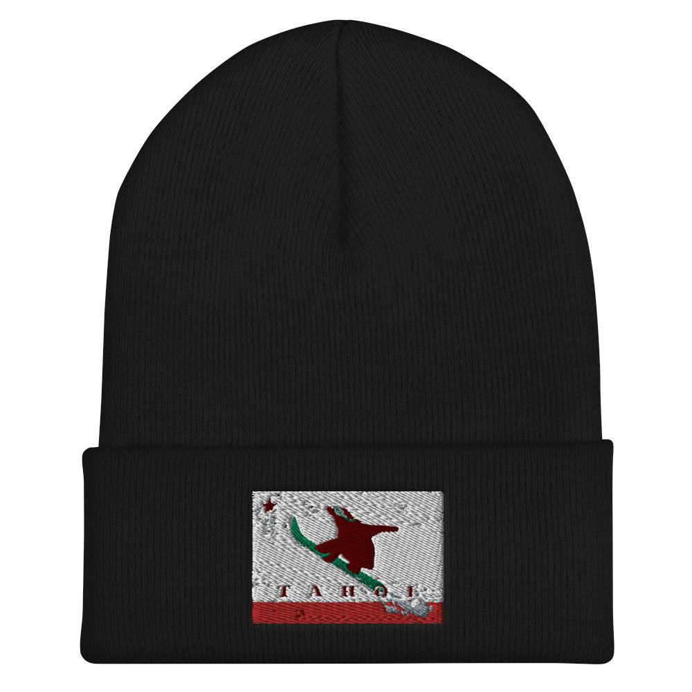 Boarding Grizzly CA Flag Beanie - Sno Cal