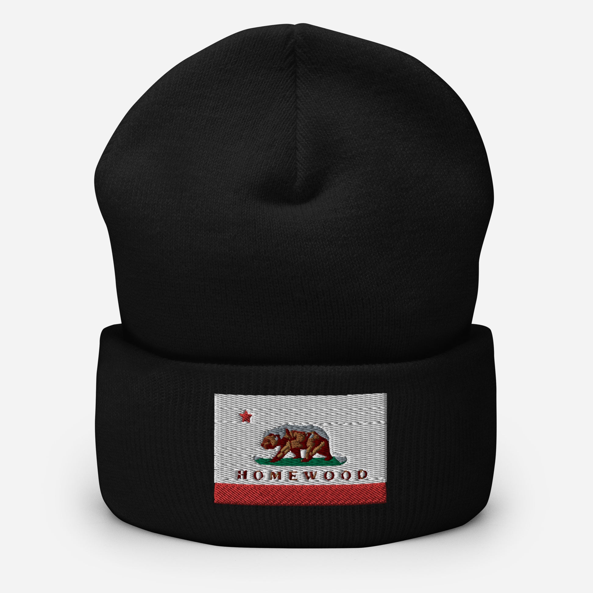 black Homewood CA beanie