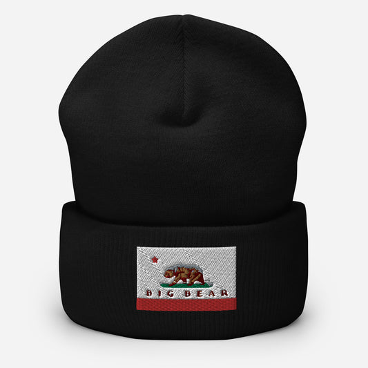 Big Bear CA Flag Cuffed Beanie