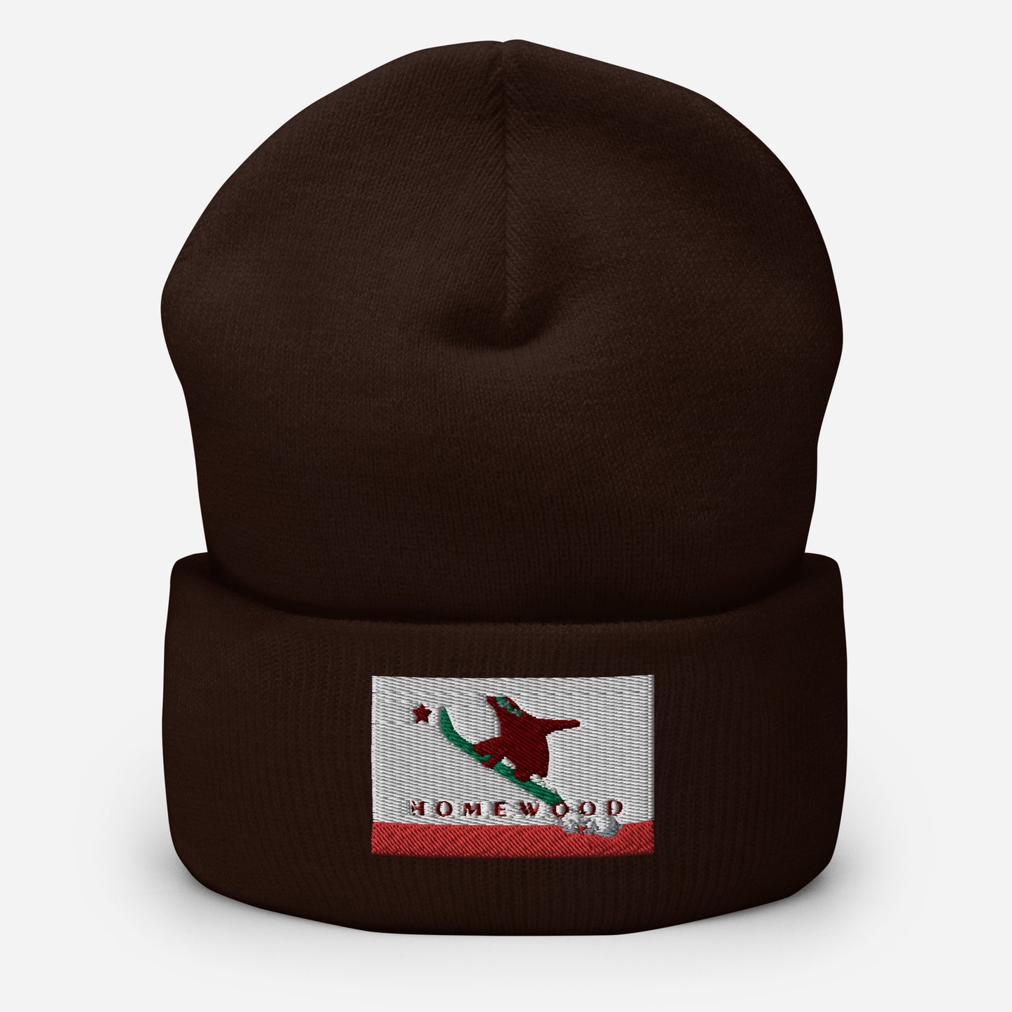 Homewood CA Flag Snowboard Beanie
