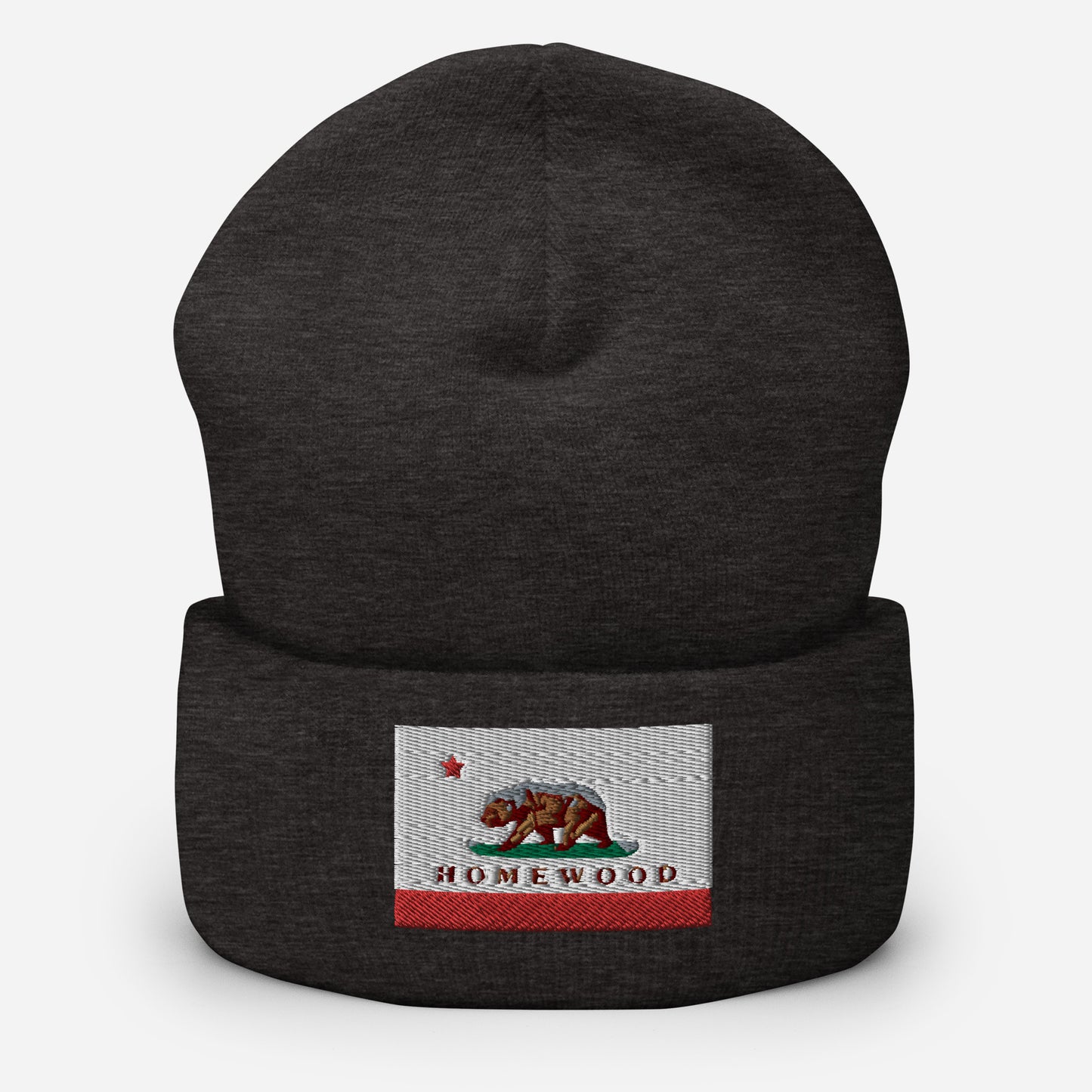 Homewood CA Flag Cuffed Beanie