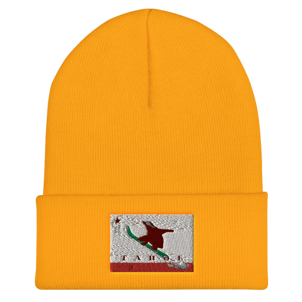 Boarding Grizzly CA Flag Beanie - Sno Cal