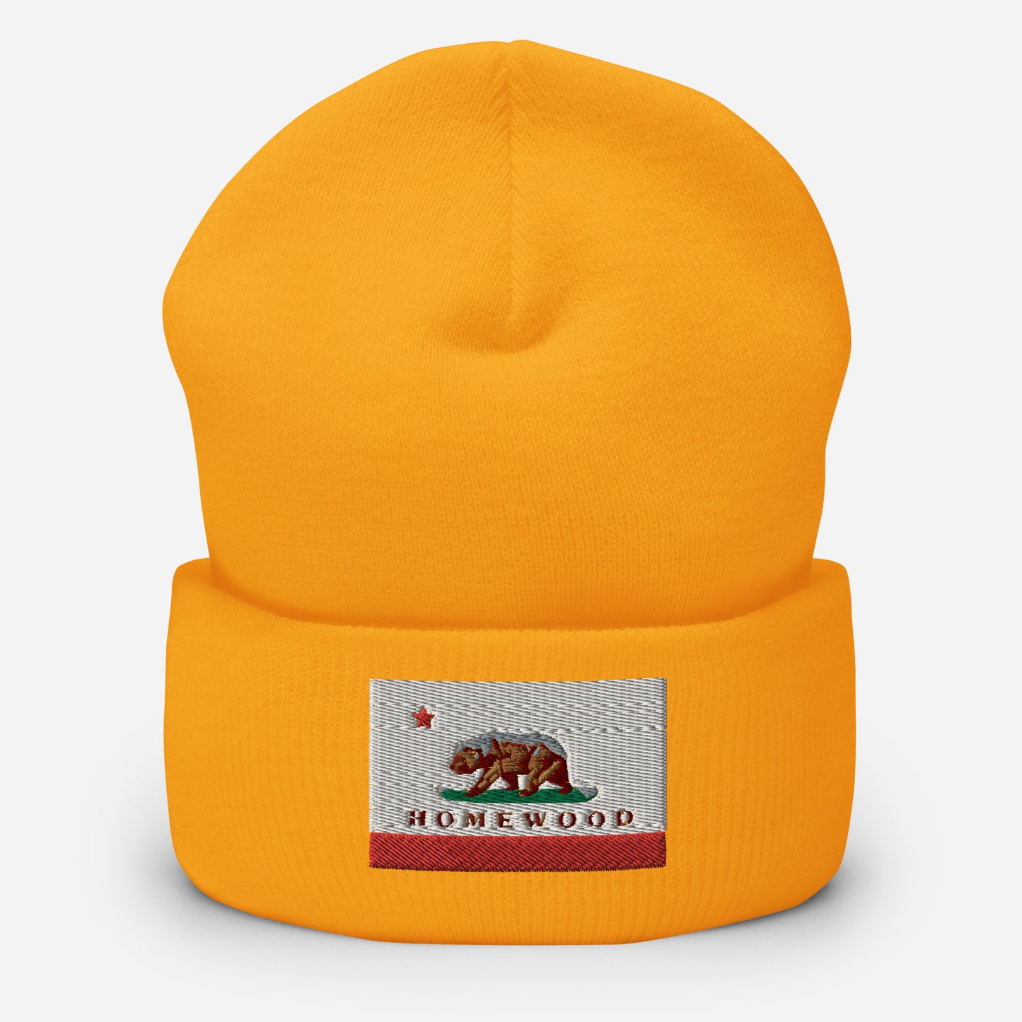 Homewood CA Flag Cuffed Beanie