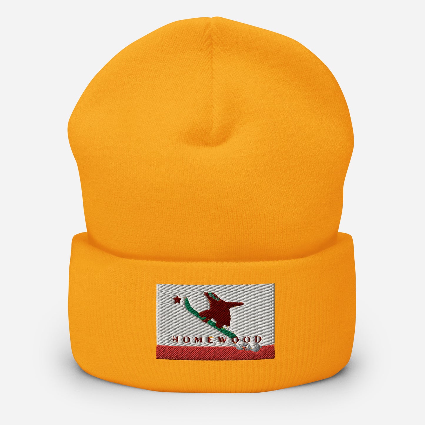 Homewood CA Flag Snowboard Beanie