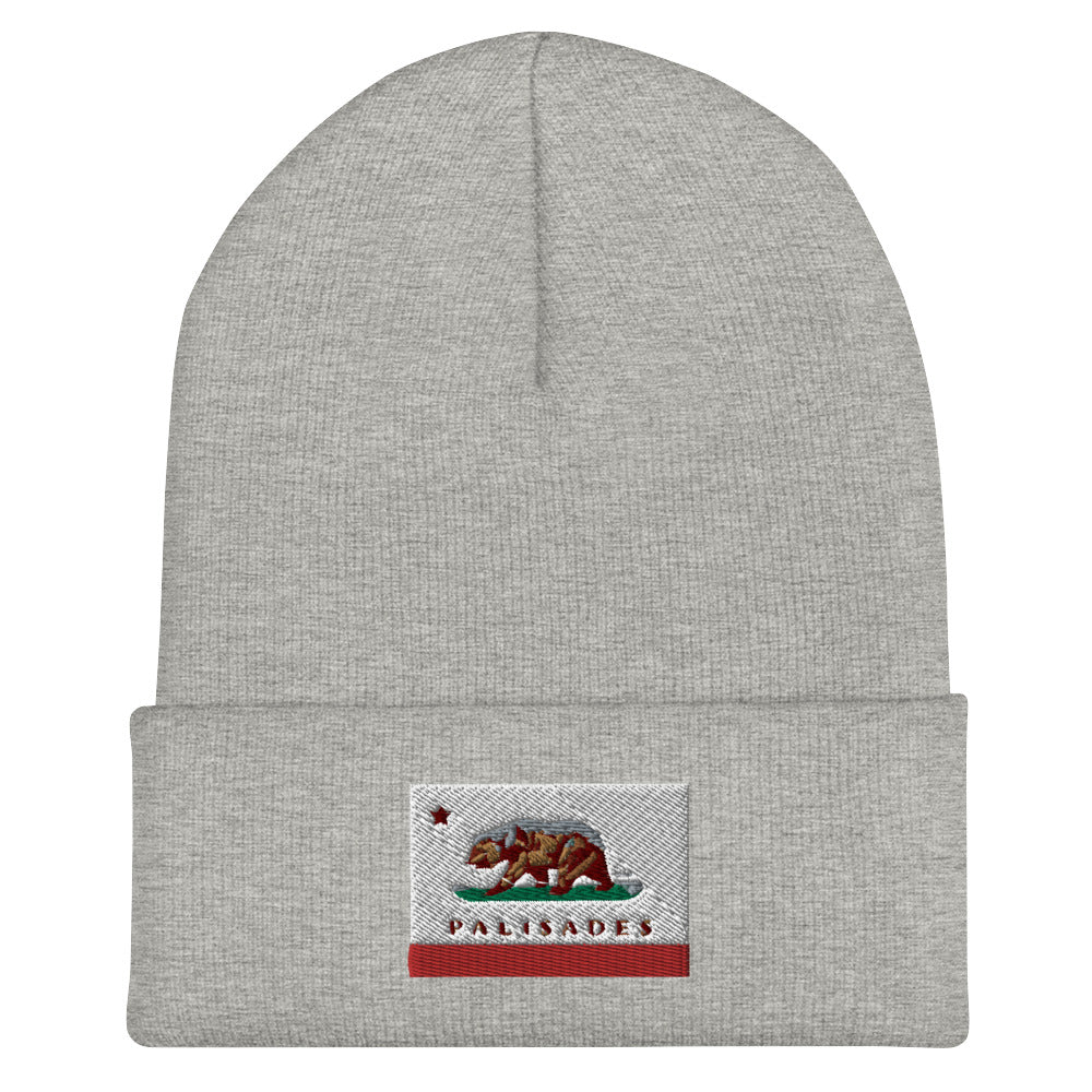 Palisades CA flag style beanie