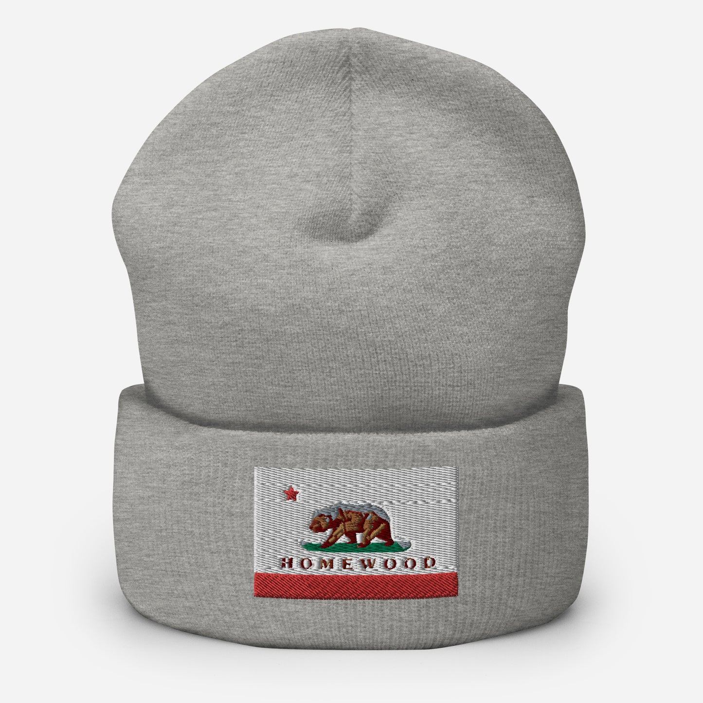 Homewood CA Flag Cuffed Beanie
