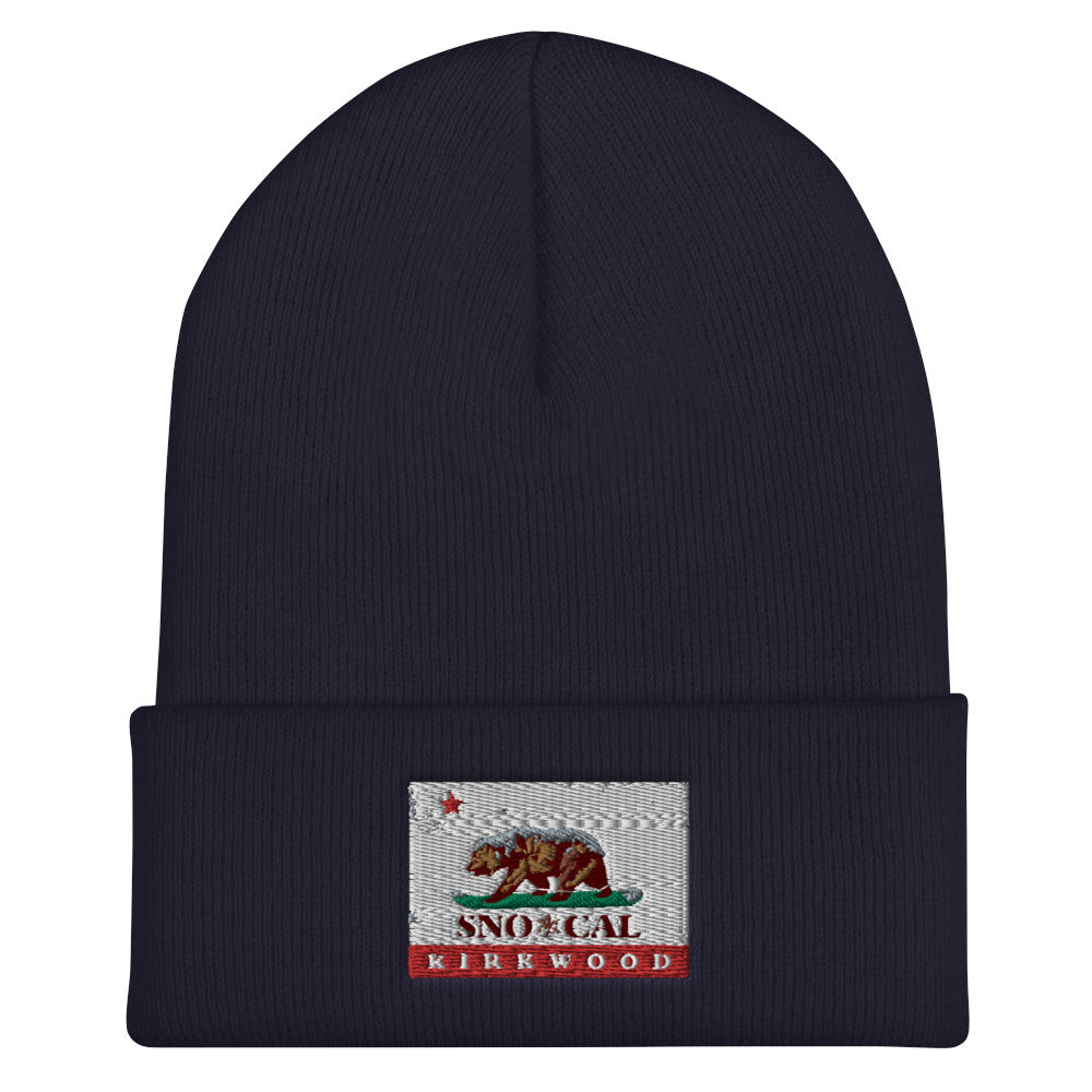 Kirkwood CA Flag Beanie - Sno Cal