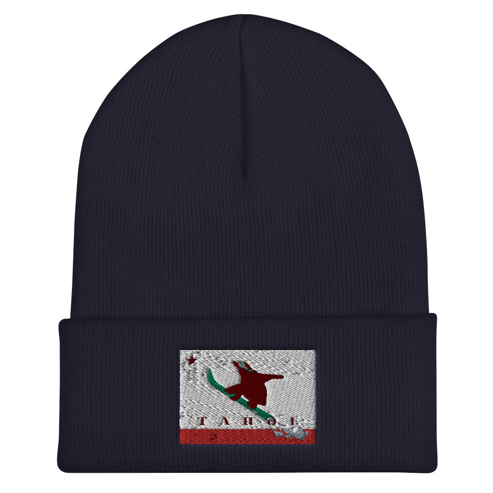 Boarding Grizzly CA Flag Beanie - Sno Cal