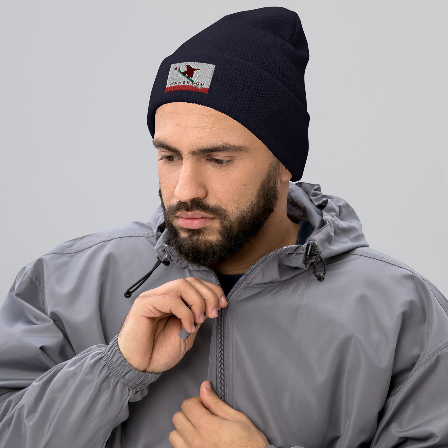 Homewood CA Flag Snowboard Beanie