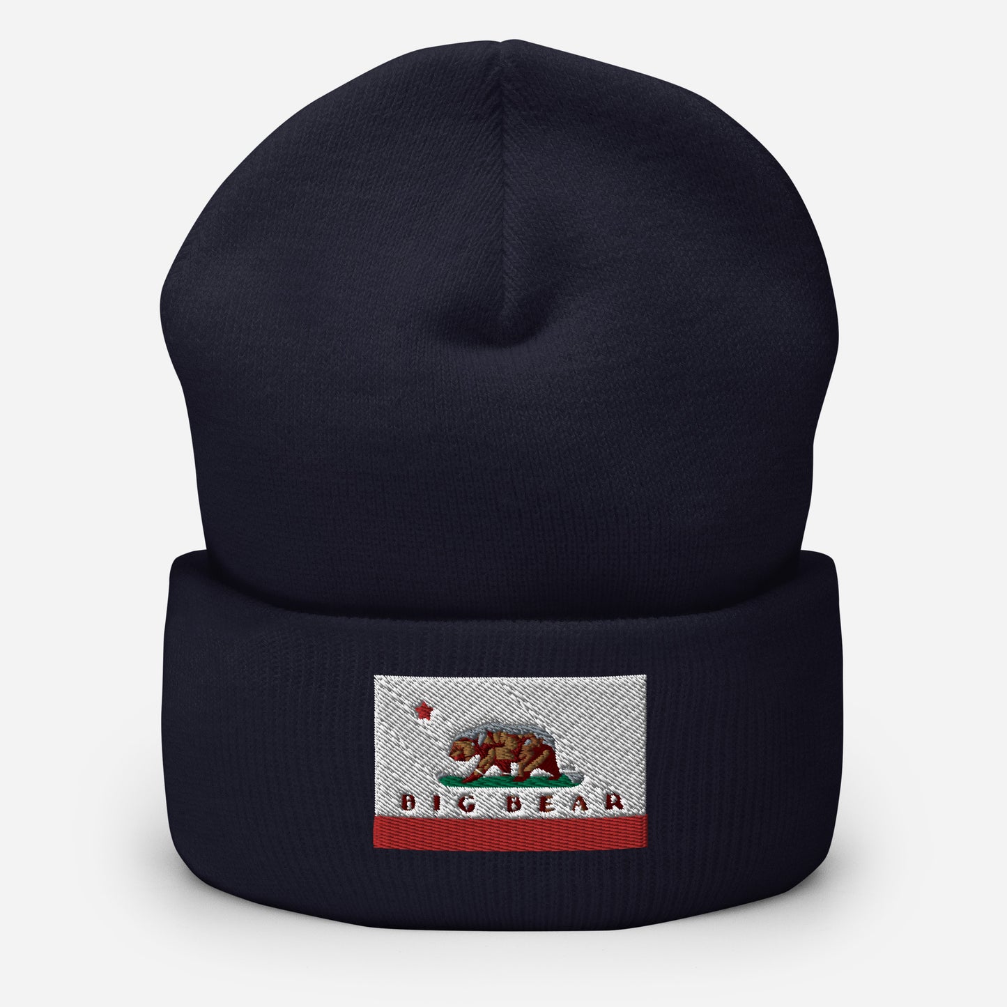 Navy Blue Big Bear Beanie