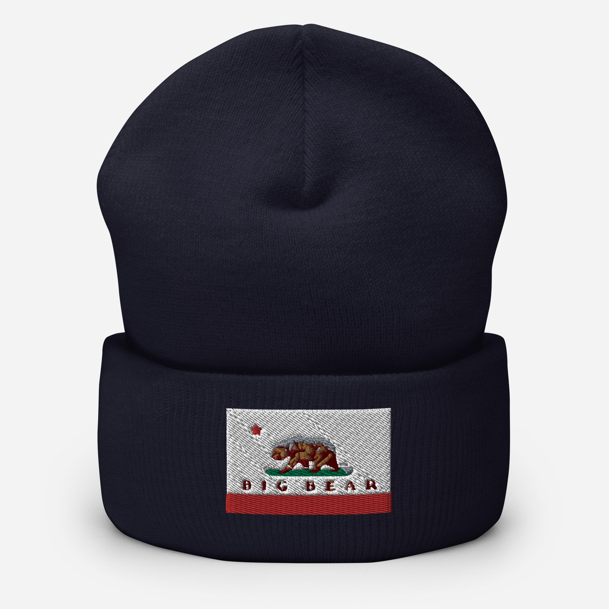 Navy Blue Big Bear Beanie