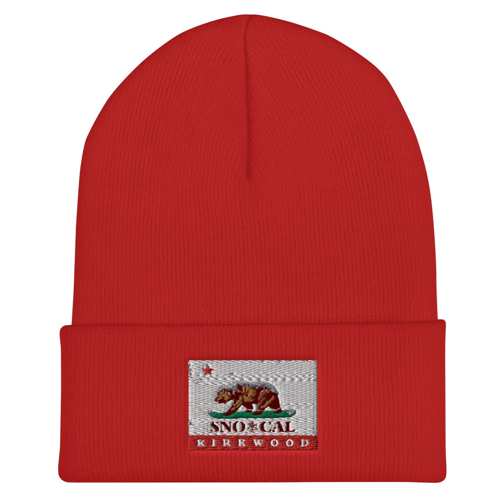 Kirkwood CA Flag Beanie - Sno Cal