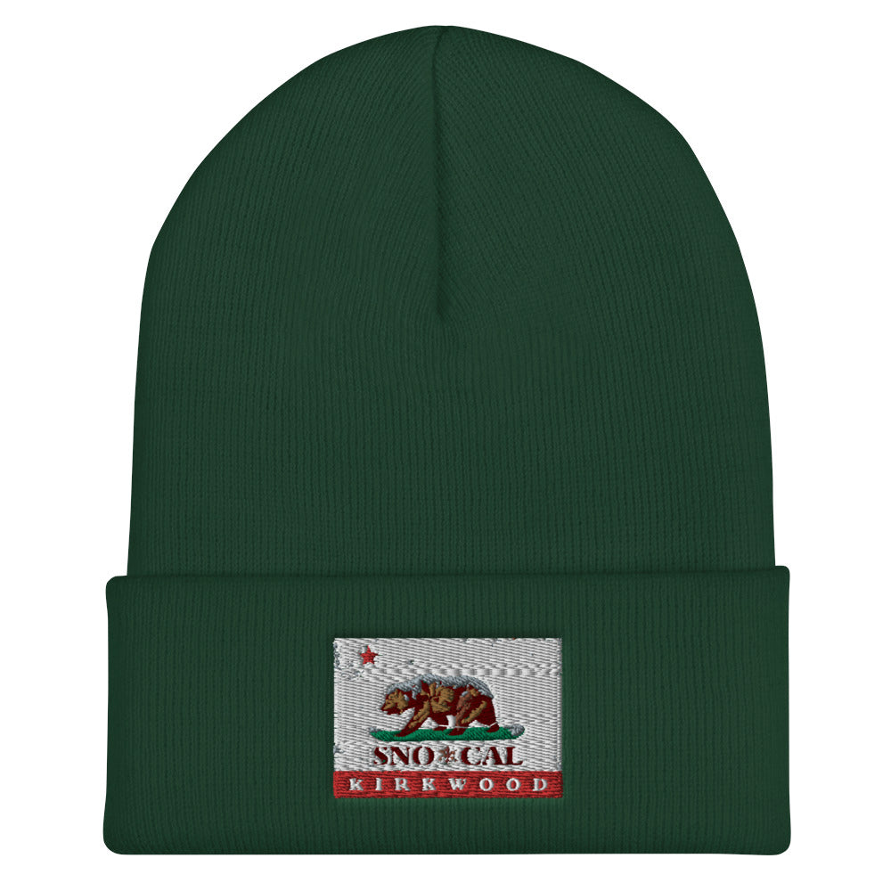 Kirkwood CA Flag Beanie - Sno Cal