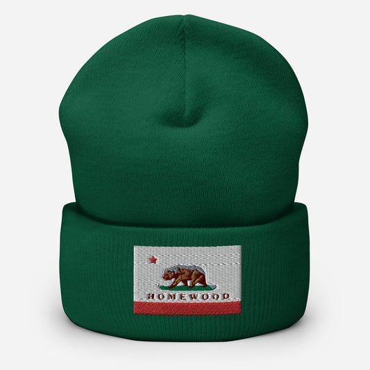 Green Homewood CA Cuffed Beanie