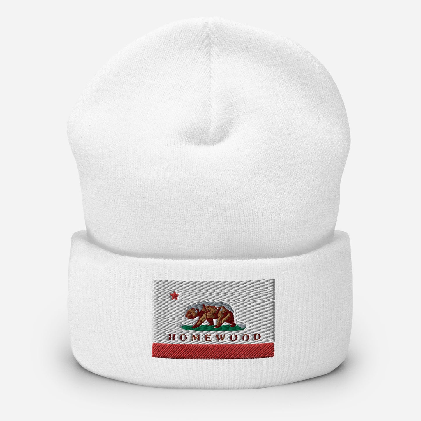 Homewood CA Flag Cuffed Beanie