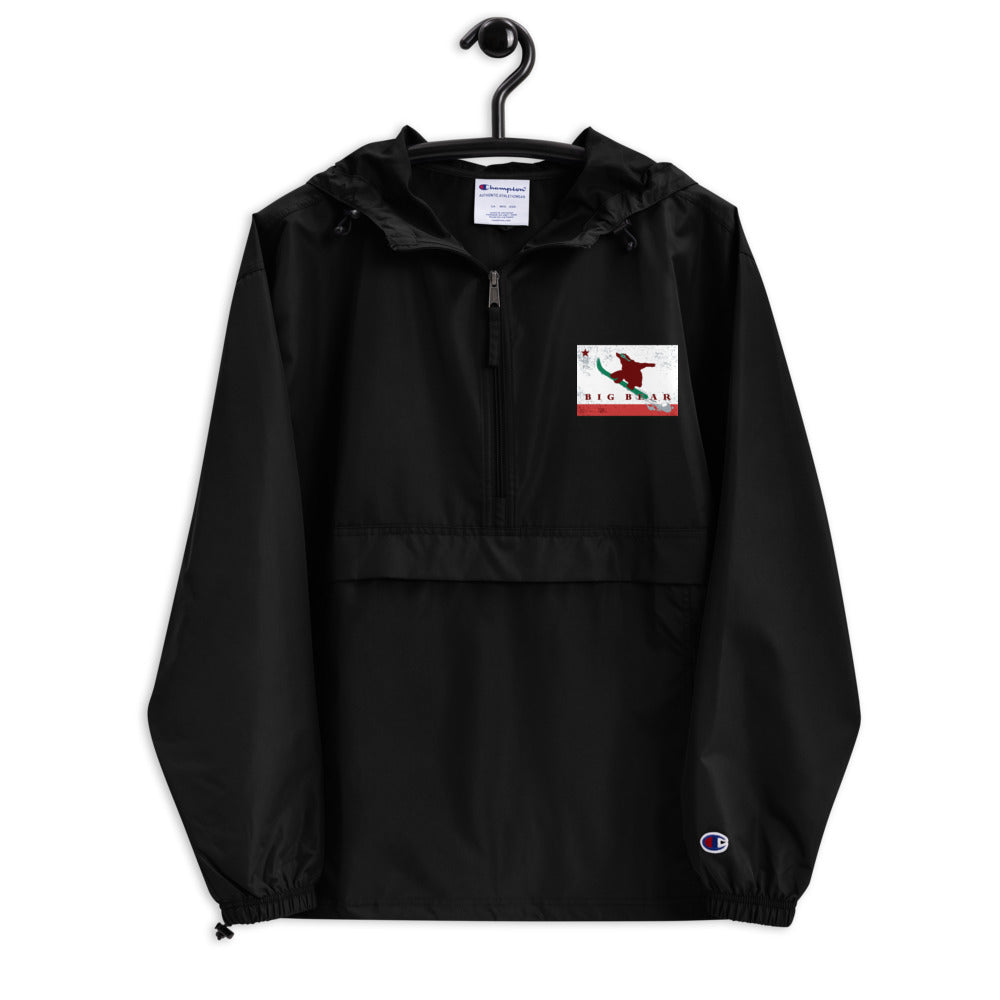 Black Big Bear Snowboard Champion Packable Jacket - Sno Cal