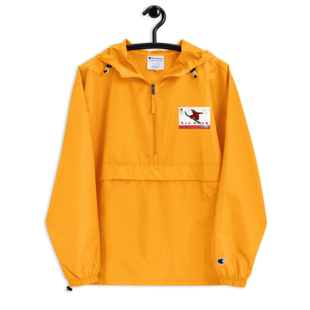 Big Bear Snowboarding Grizzly Flag Champion Packable Jacket - Sno Cal