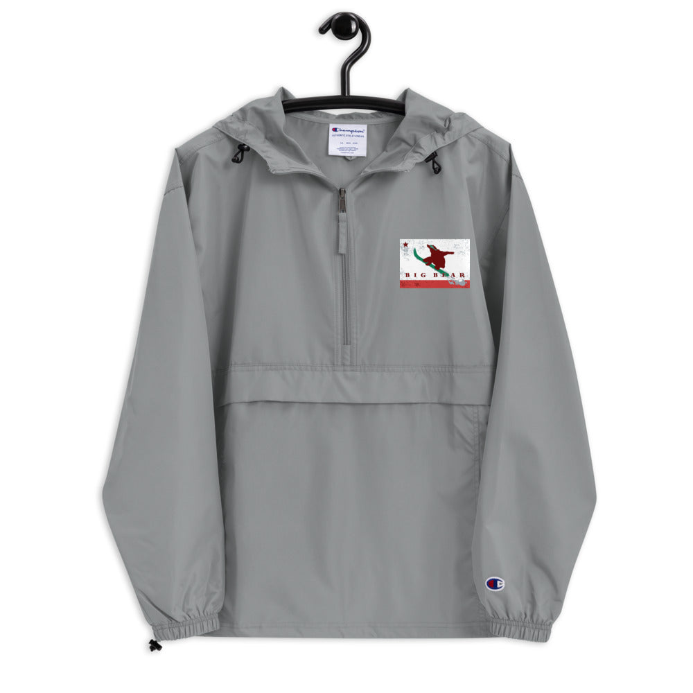 Big Bear Snowboarding Grizzly Flag Champion Packable Jacket - Sno Cal