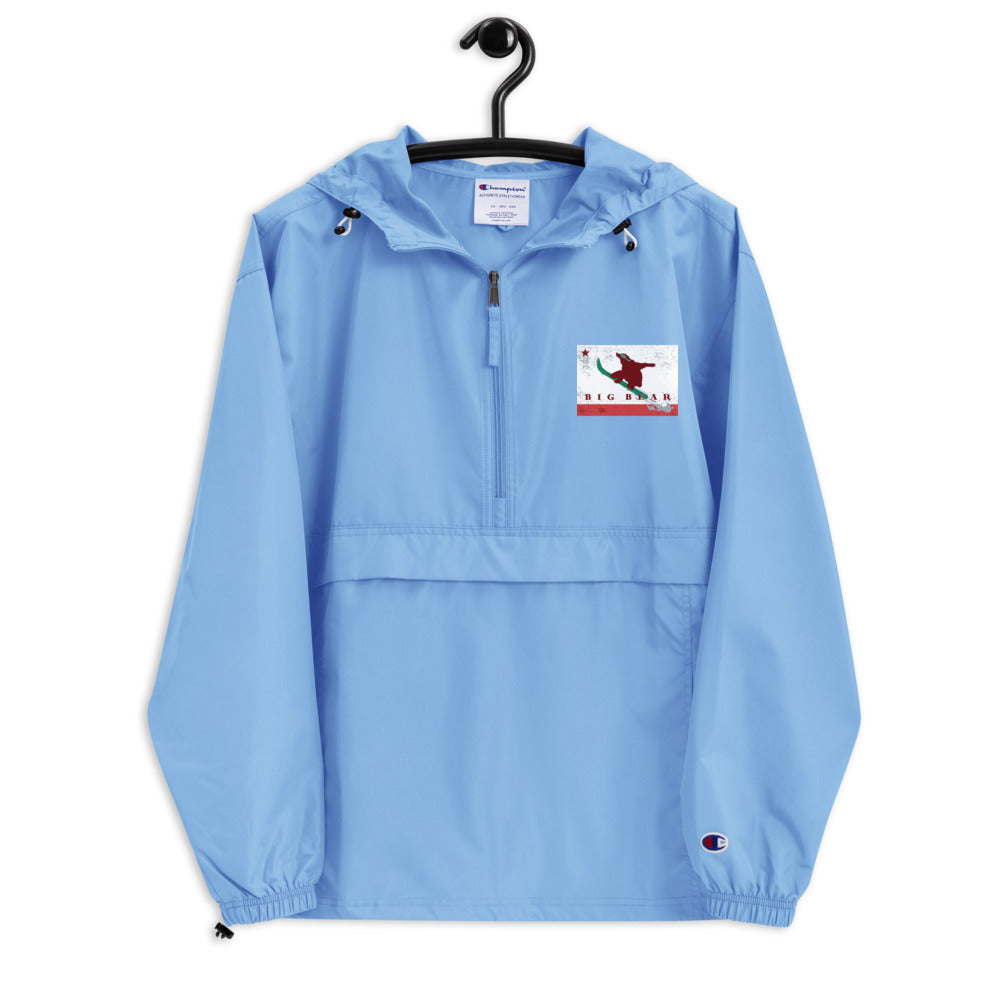 Big Bear Snowboarding Grizzly Flag Champion Packable Jacket - Sno Cal