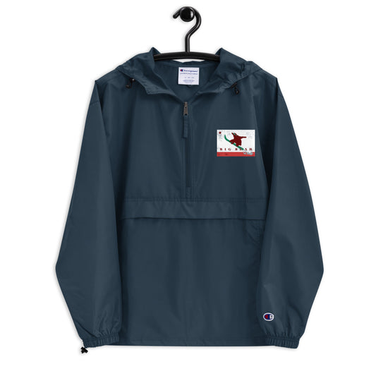 Big Bear Snowboarding Grizzly Flag Champion Packable Jacket - Sno Cal
