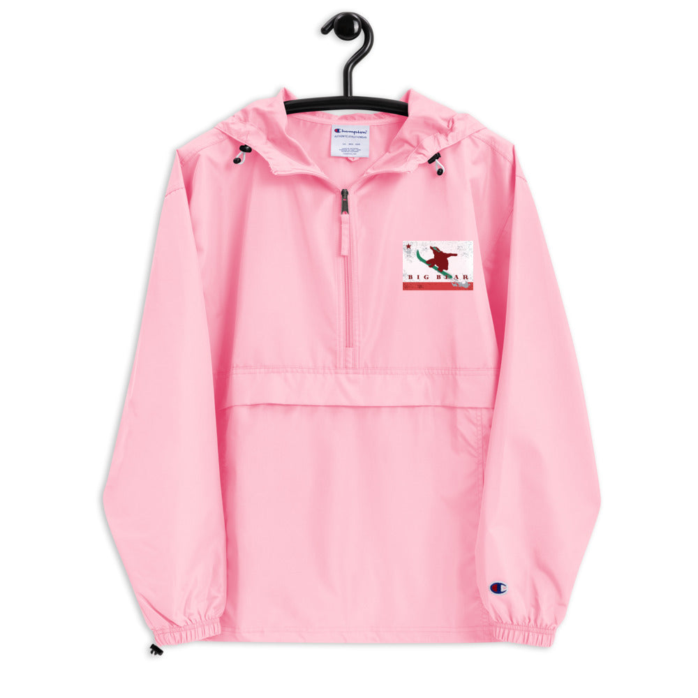 Big Bear Snowboarding Grizzly Flag Champion Packable Jacket - Sno Cal