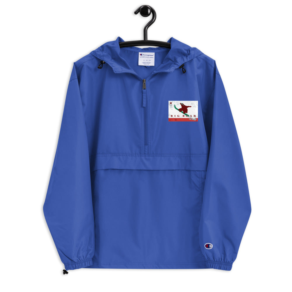 Big Bear Snowboarding Grizzly Flag Champion Packable Jacket - Sno Cal