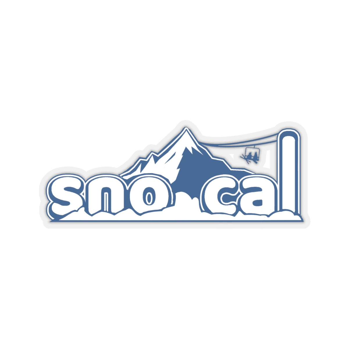 Sno Cal™ Blue Kiss-Cut Stickers - Sno Cal