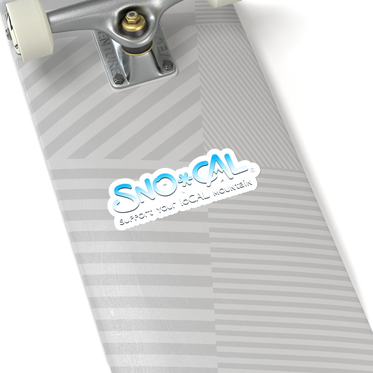 Sno Cal® Icy Blue & White Support your loCAL mountain sticker - Sno Cal