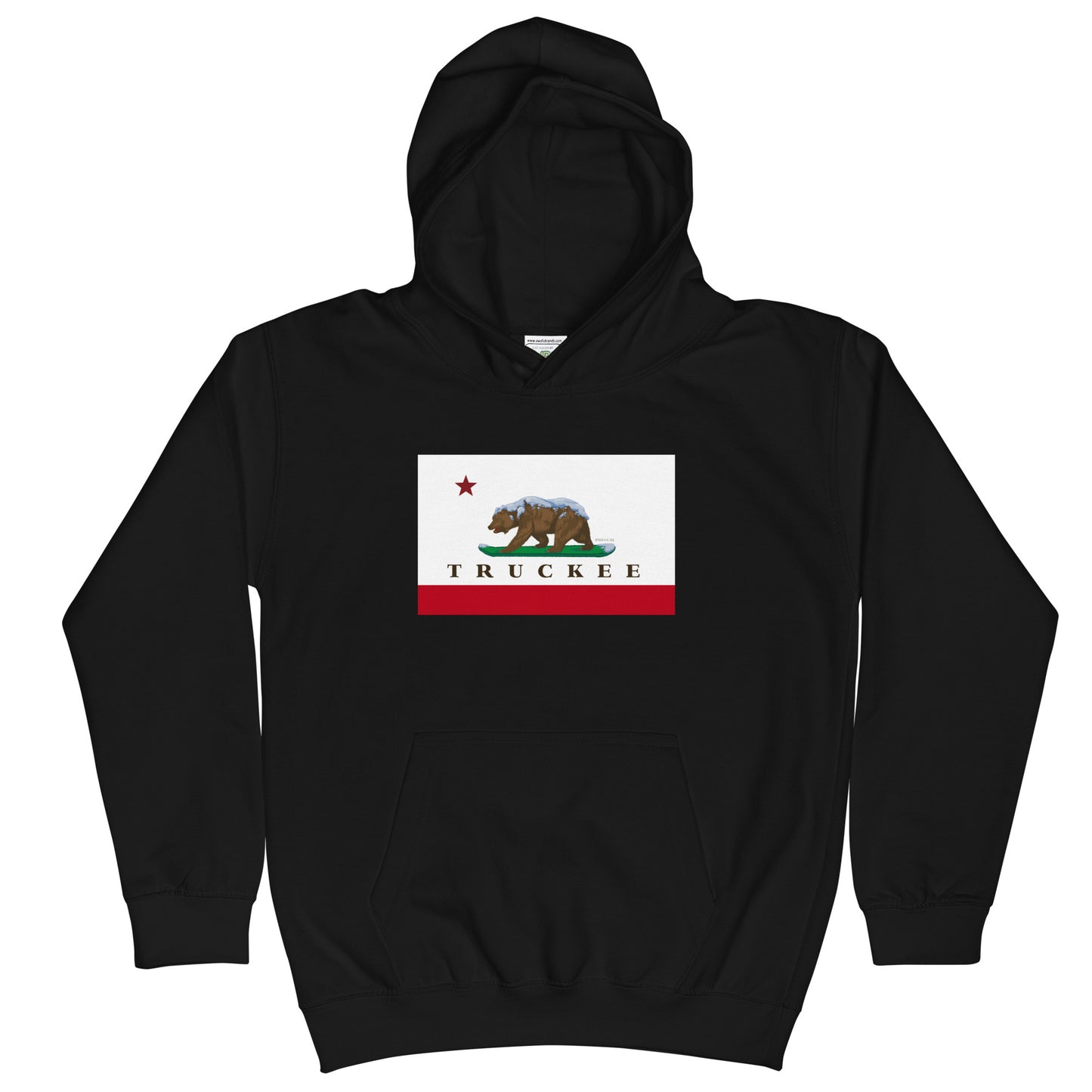 kids black truckee hoodie